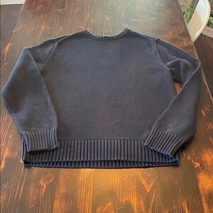Vintage GAP Athletic Fit Crewneck Sweater XL Navy Blue  Knit coastal preppy